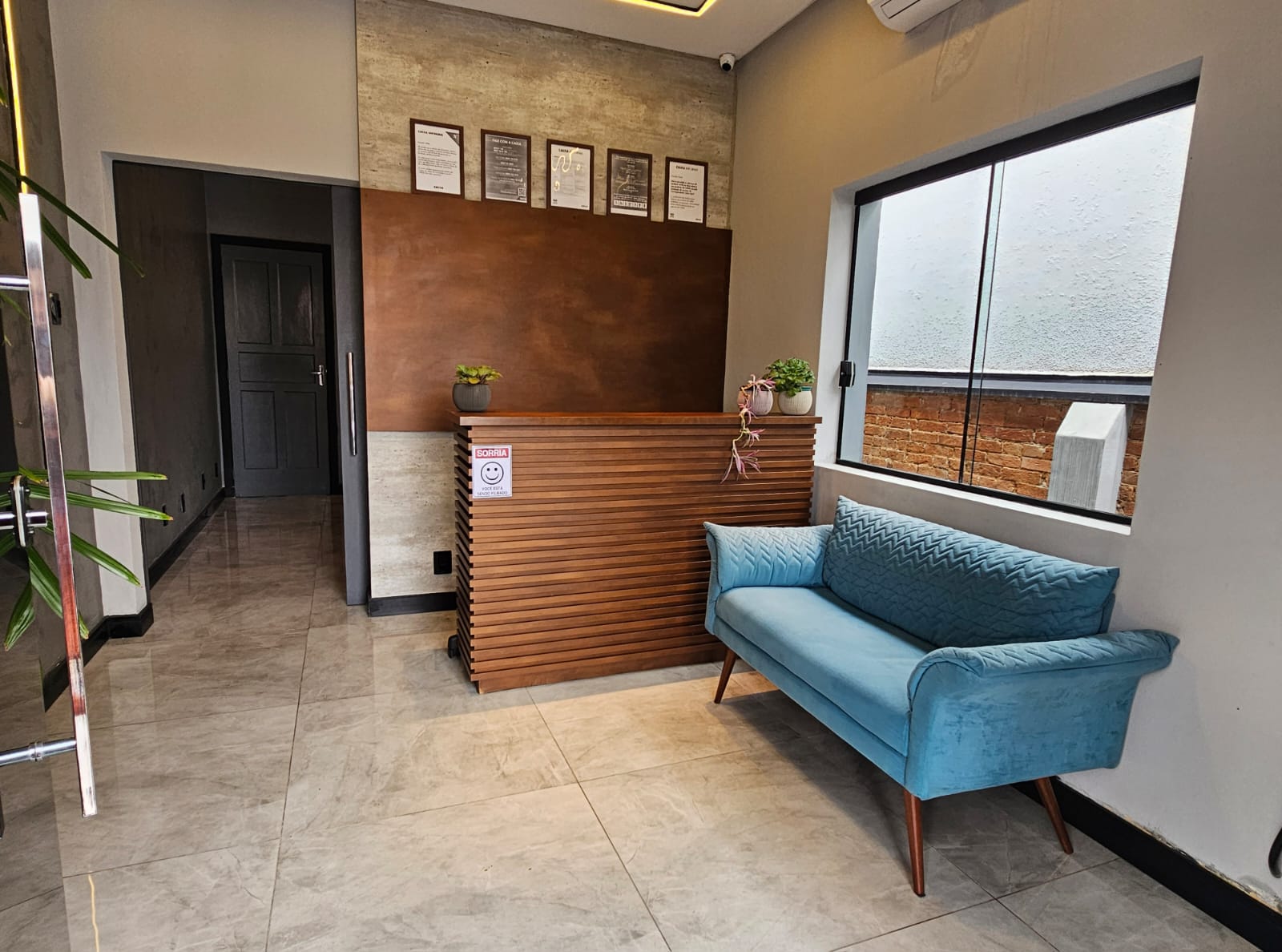 Área de convivência e recepção